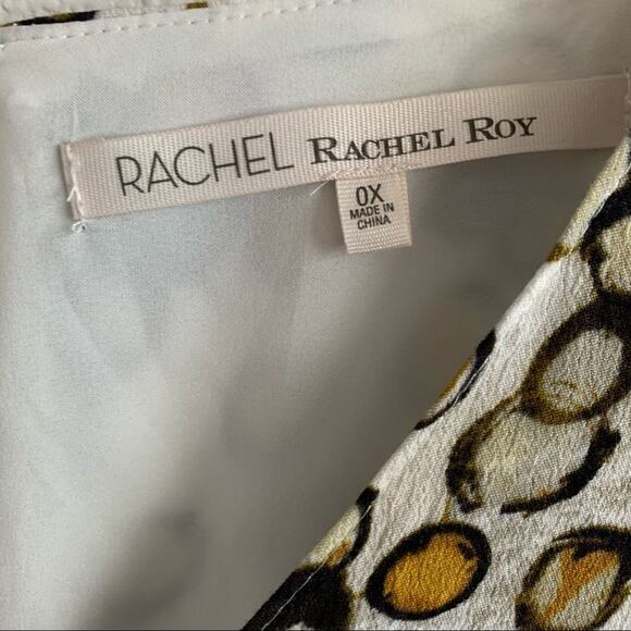 RACHEL Rachel Roy Faux Wrap Tie Side Dress Lined Plus 0X - Picture 7 of 13